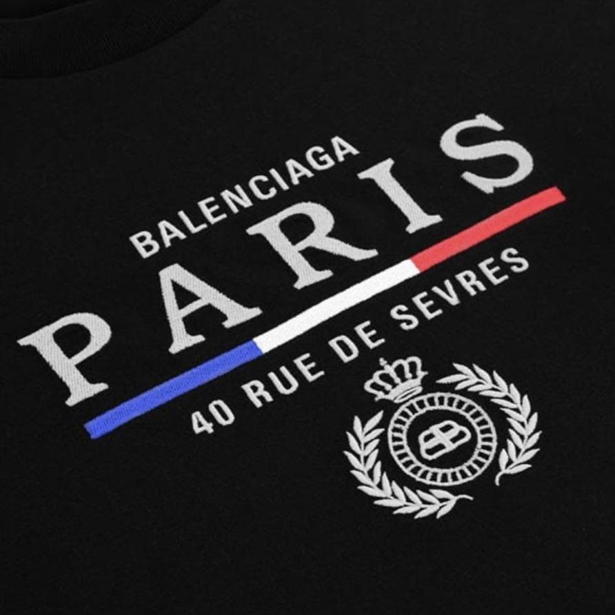 Balenciaga Paris flag regular t-shirt Deliveryman 