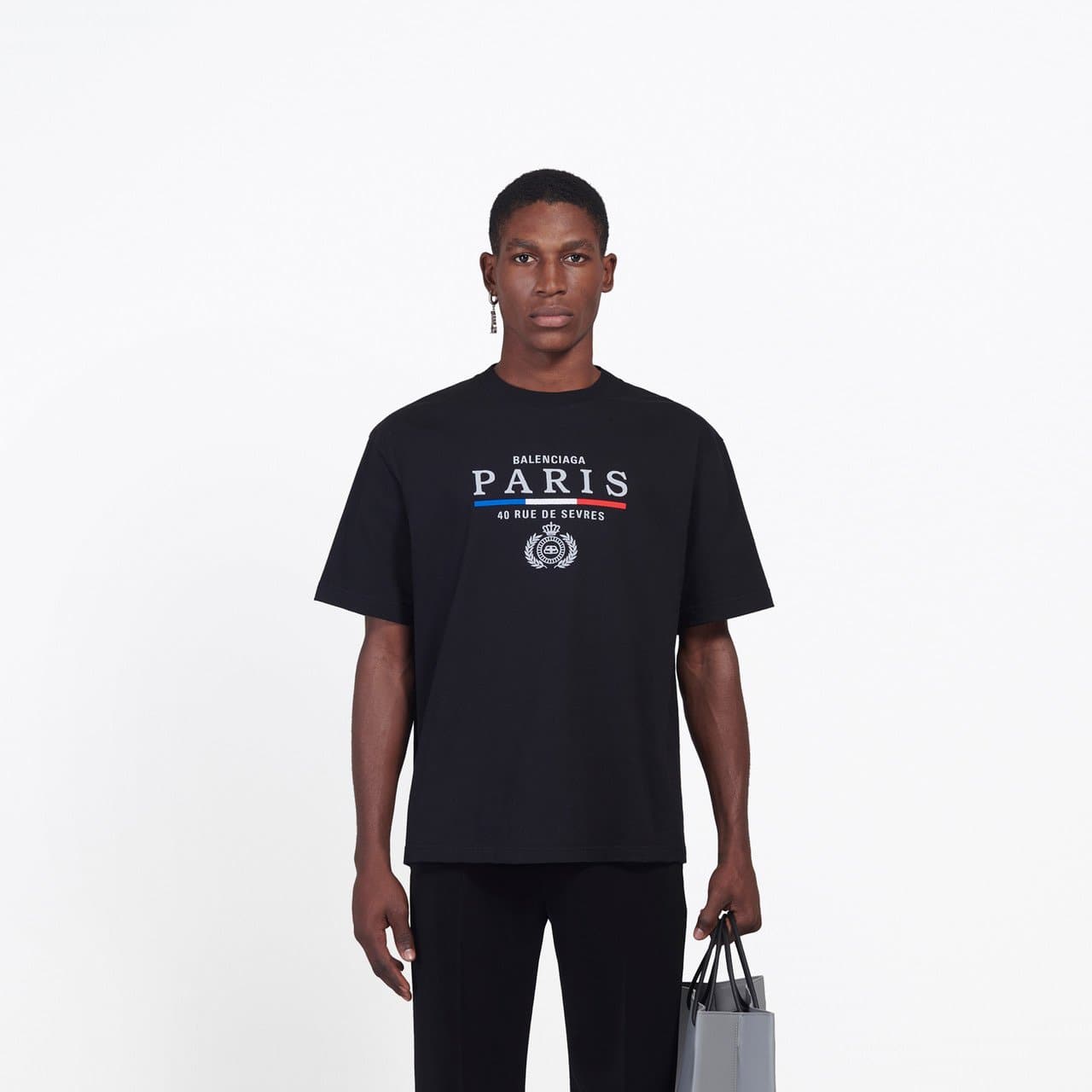 Balenciaga Paris flag regular t-shirt Deliveryman 