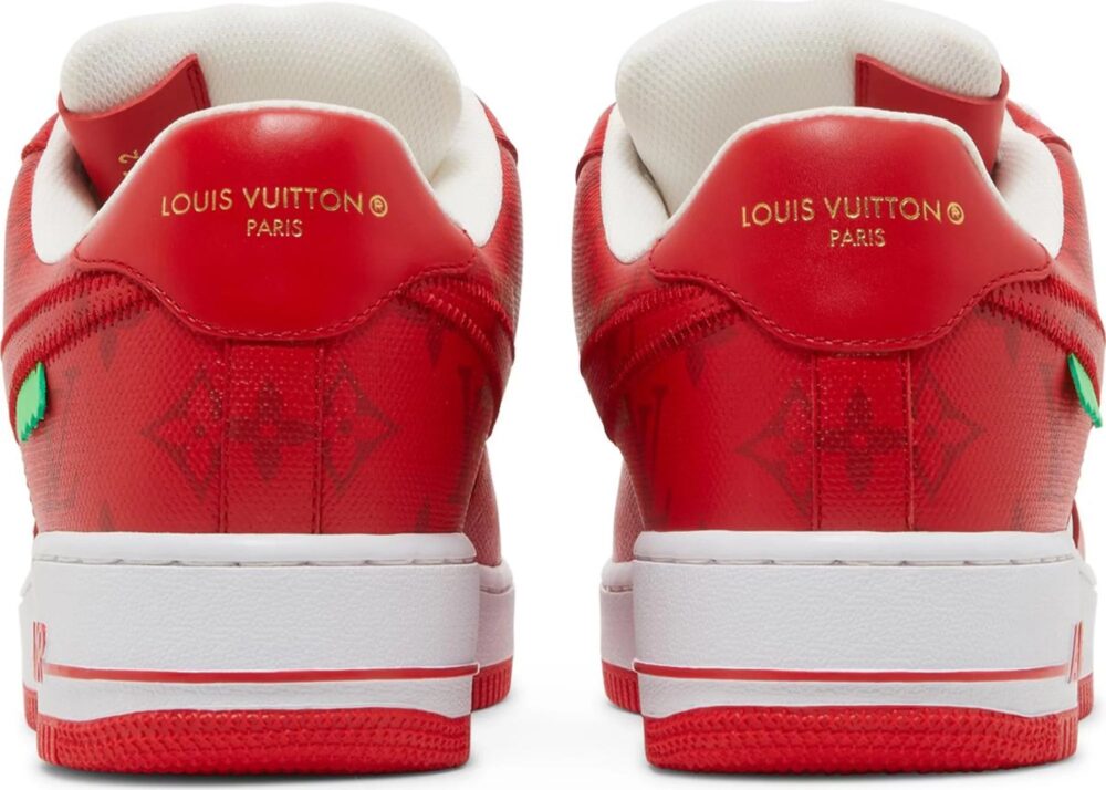Louis Vuitton x Nike Air Force 1 Low White Comet Red