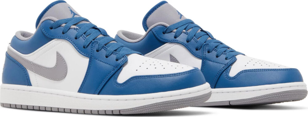 Air Jordan 1 Low True Blue Cement