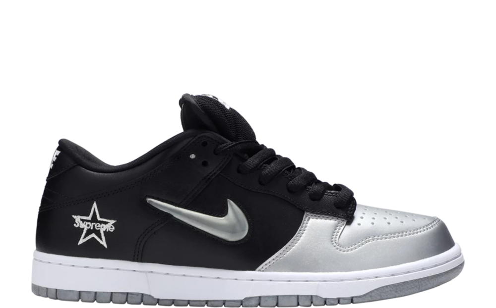 Supreme x Nike Dunk SB Low QS Metallic Silver
