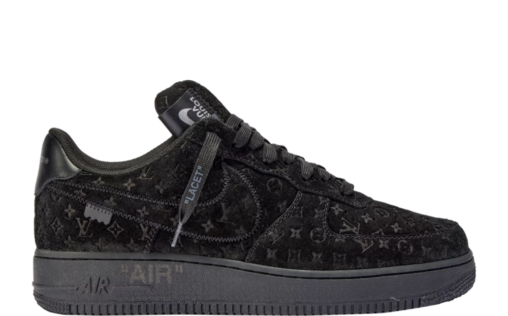Louis Vuitton x Nike Air Force 1 Low Triple Black