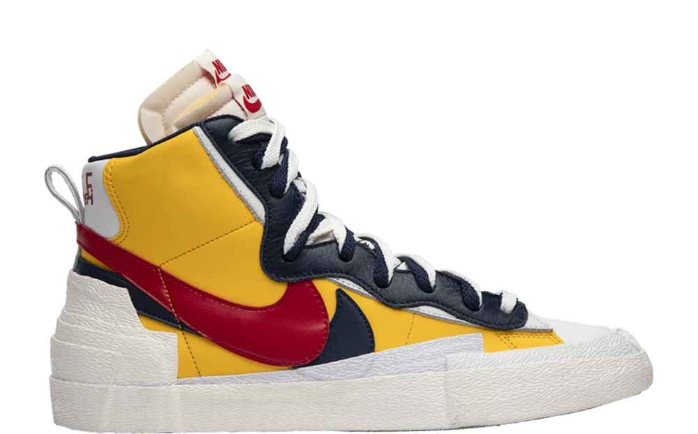 sacai x Nike Blazer Mid Maize Navy