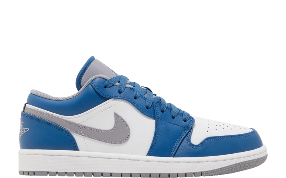 Air Jordan 1 Low True Blue Cement