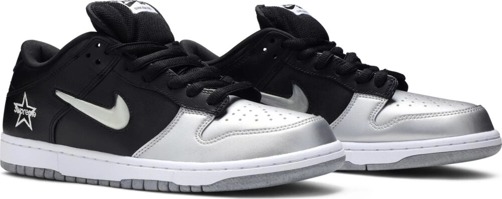 Supreme x Nike Dunk SB Low QS Metallic Silver