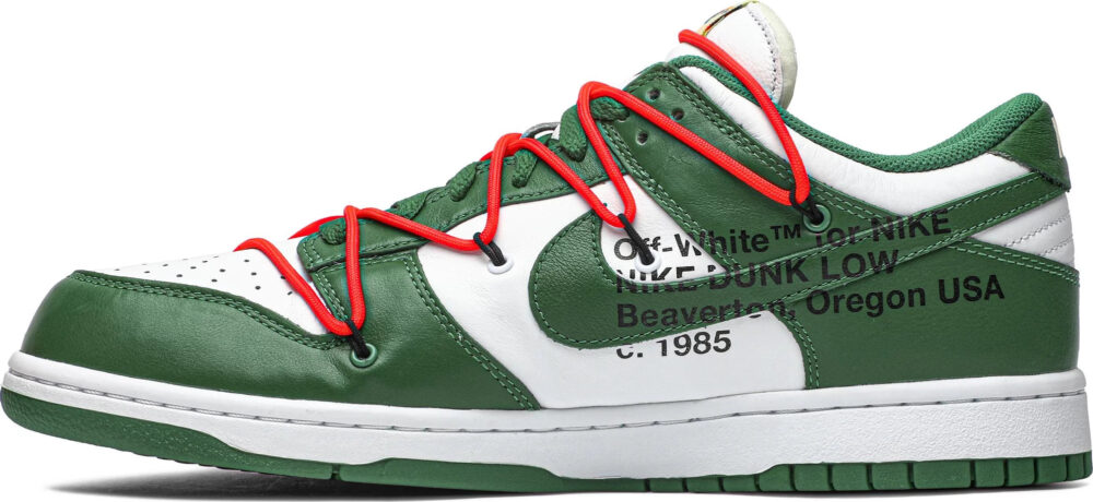 Off-White x Nike Dunk Low Pine Green