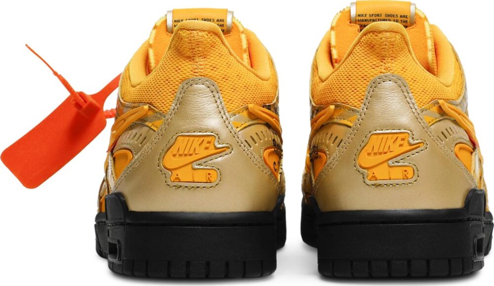 Off-White x Nike Air Rubber Dunk University Gold