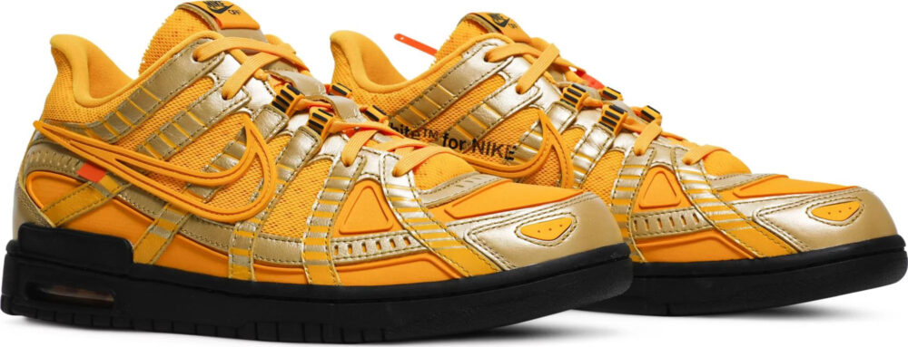 Off-White x Nike Air Rubber Dunk University Gold
