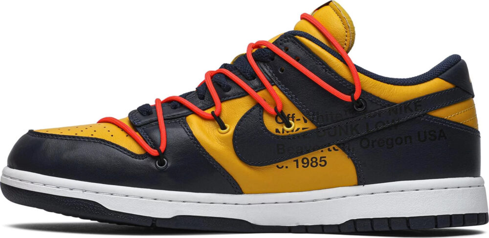 Off-White x Nike Dunk Low University Gold
