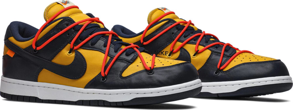 Off-White x Nike Dunk Low University Gold