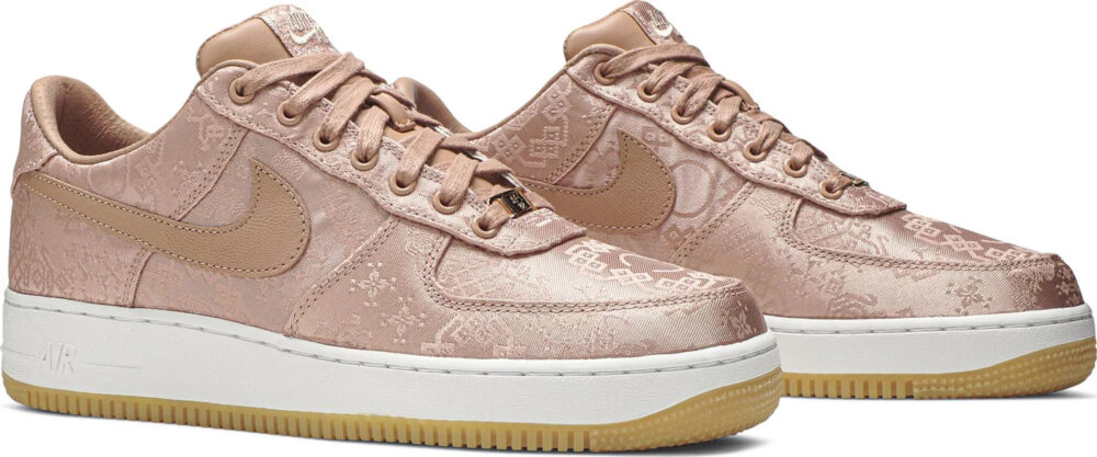 CLOT x Nike Air Force 1 Low Premium Rose Gold Silk