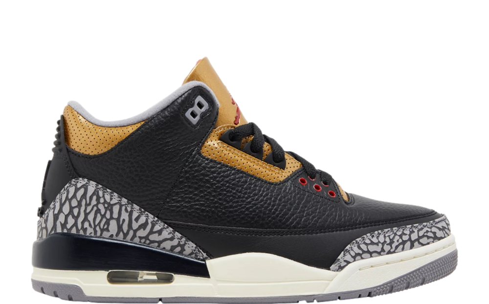 Air Jordan 3 Retro Black Gold Wmns