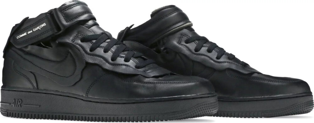 Comme des Garçons x Nike Air Force 1 Mid Triple Black
