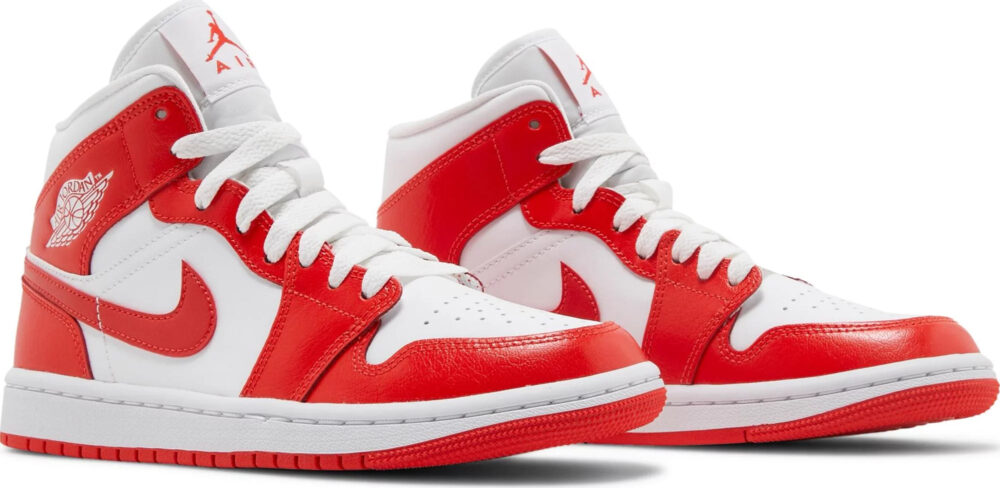 Air Jordan 1 Mid Habanero Red Wmns