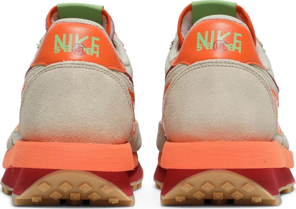 sacai x Clot x Nike LDWaffle Net Orange Blaze