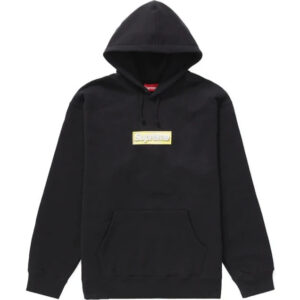 Supreme Bling Box Logo Hooded Sweatshirt Black