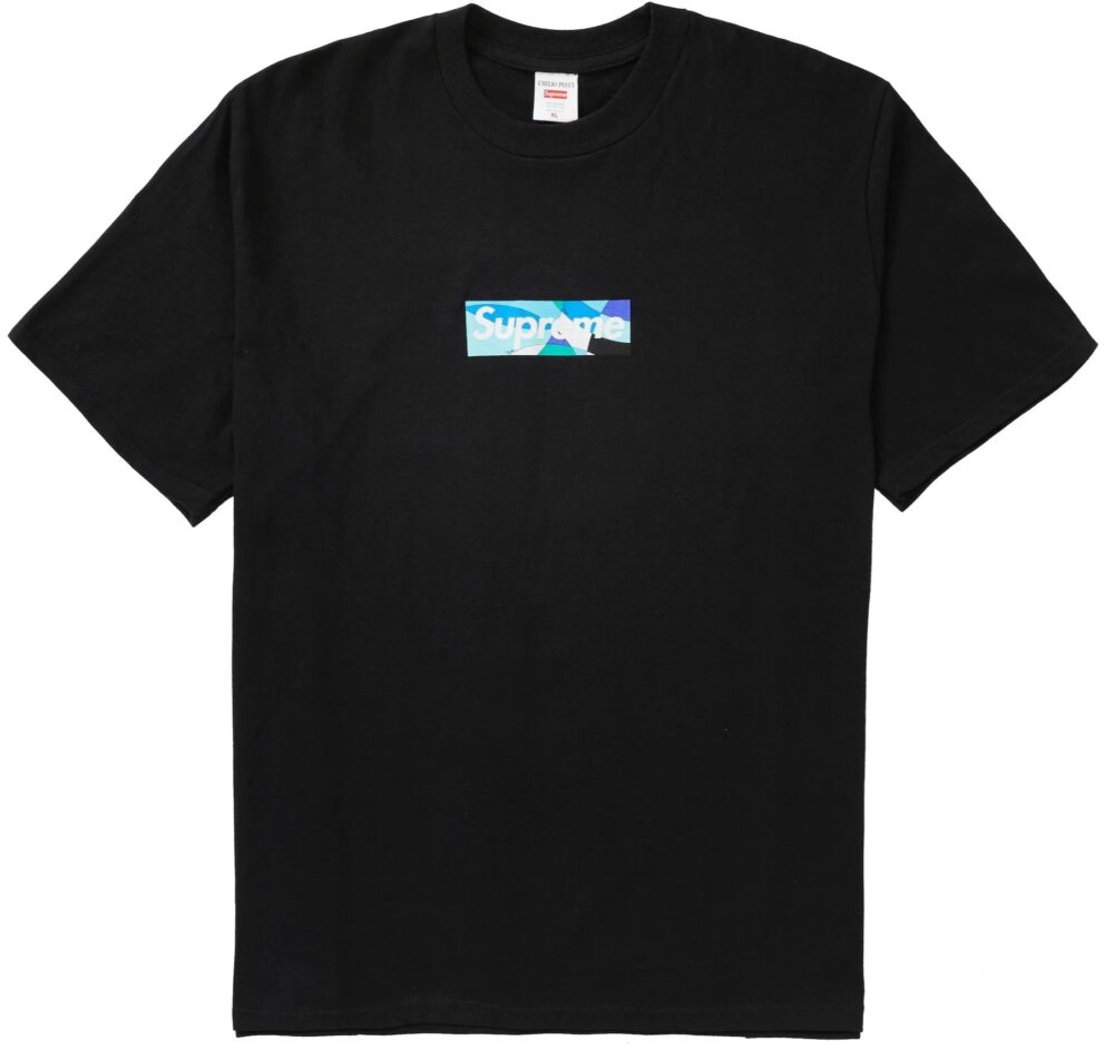 Supreme Emilio Pucci Box Logo Tee Black/Blue